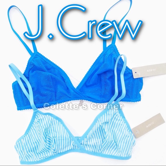 J.Crew Blue French Bralette Bundle - Picture 11 of 11